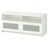 картинка БРИМНЭС Тумба под ТВ, белый, 120x41x53 см от магазина Wmart