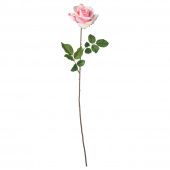 картинка СМИККА Цветок искусственный, роза, розовый, 75 см от магазина Wmart