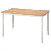 картинка ДАНДЭРЮД Стол обеденный, белый, 130x80 см от магазина Wmart