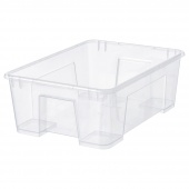 картинка САМЛА Контейнер, прозрачный, 39x28x14 см/11 л от магазина Wmart