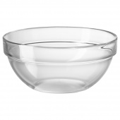 картинка КЕМИСК Салатница, прозрачное стекло, 17 см от магазина Wmart