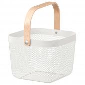картинка РИСАТОРП Корзина, белый, 25x26x18 см от магазина Wmart