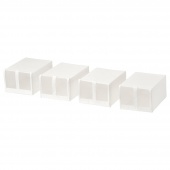картинка СКУББ Коробка для обуви, белый, 22x34x16 см от магазина Wmart