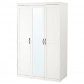 картинка СОНГЕСАНД Шкаф платяной, белый, 120x60x191 см от магазина Wmart