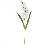 картинка СМИККА Цветок искусственный, Гладиолус, белый, 100 см от магазина Wmart