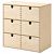 картинка MOPPE МОППЕ Мини-комод - березовая фанера 31x18x32 см от магазина Wmart