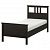 картинка HEMNES ХЕМНЭС Каркас кровати - черно-коричневый 90x200 см от магазина Wmart