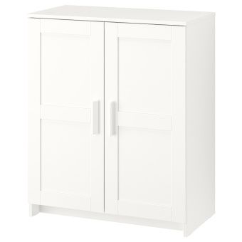 БРИМНЭС Шкаф с дверями, белый, 78x95 см