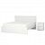 картинка MALM МАЛЬМ Комплект мебели для спальни,2 предм. - белый 180x200 см от магазина Wmart