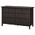 картинка HEMNES ХЕМНЭС Комод с 8 ящиками - черно-коричневый 160x96 см от магазина Wmart