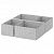 картинка КОМПЛИМЕНТ Коробка, 4 шт., светло-серый, 50x58 см от магазина Wmart