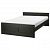 картинка BRIMNES БРИМНЭС Каркас кровати - черный 160x200 см от магазина Wmart