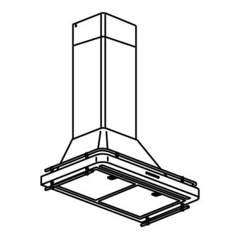 ФОЛЬЙЭНДЕ Колпак вытяжного шкафа стенн крепл, нержав сталь