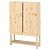 картинка IVAR ИВАР Стеллаж с 1 шкафчиком - сосна 80x30x120 см от магазина Wmart