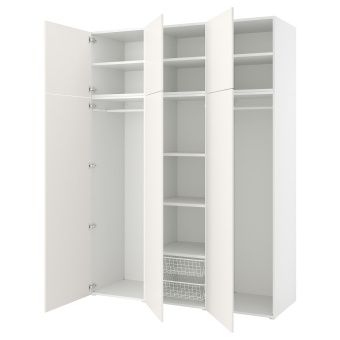 картинка OPPHUS ОПХУС Гардероб с 6 дверями - белый/Фоннес белый 180x57x241 см от магазина Wmart